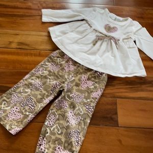 Mini wear 12months girls matching set